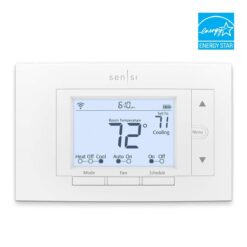 Emerson White Smart Thermostat with Wi-Fi Compatibility