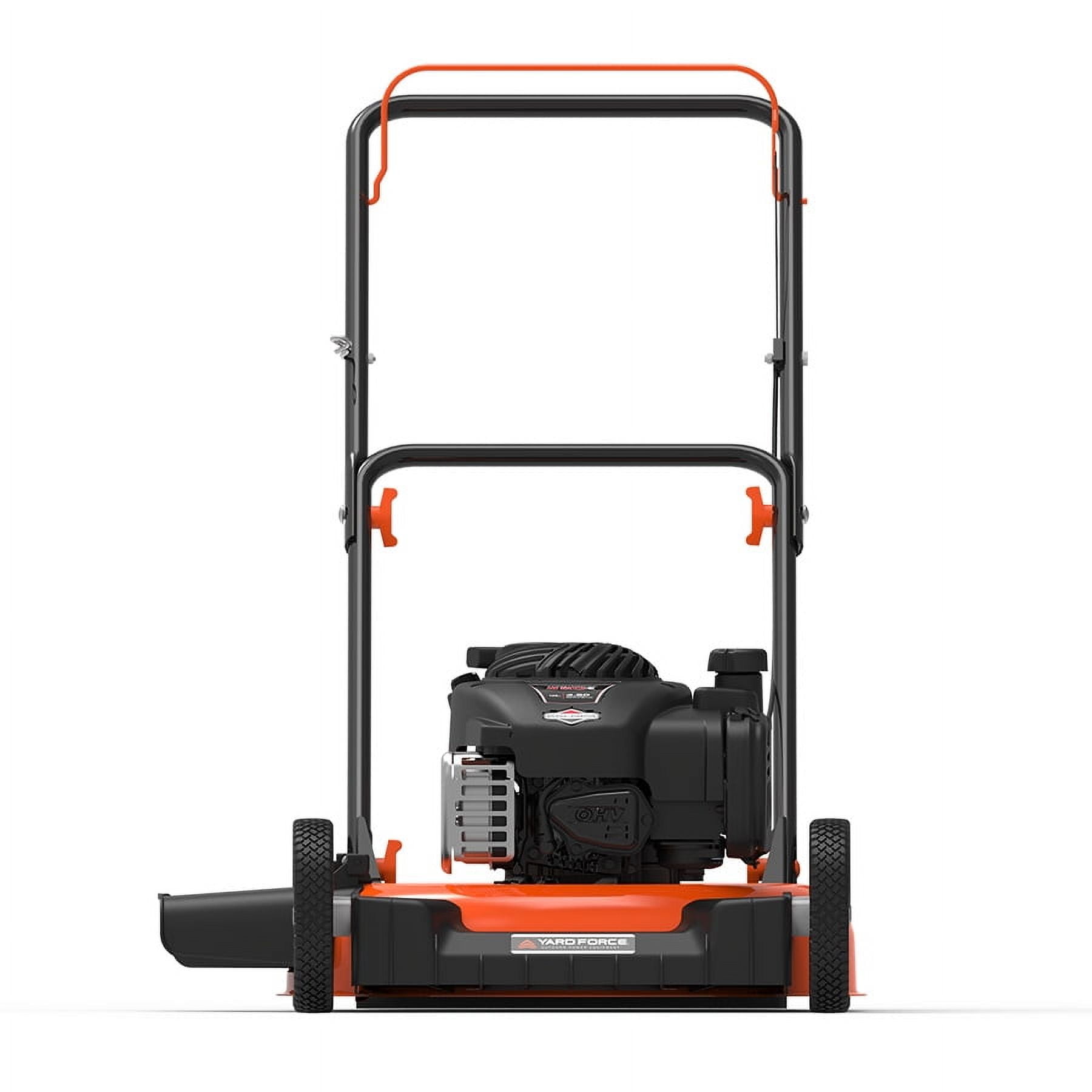 Yard Force YF21-SD-TW 21" Gas Lawn Mower, Adjustable Cutting Heights, 20" Cutting Path, 7" Wheels