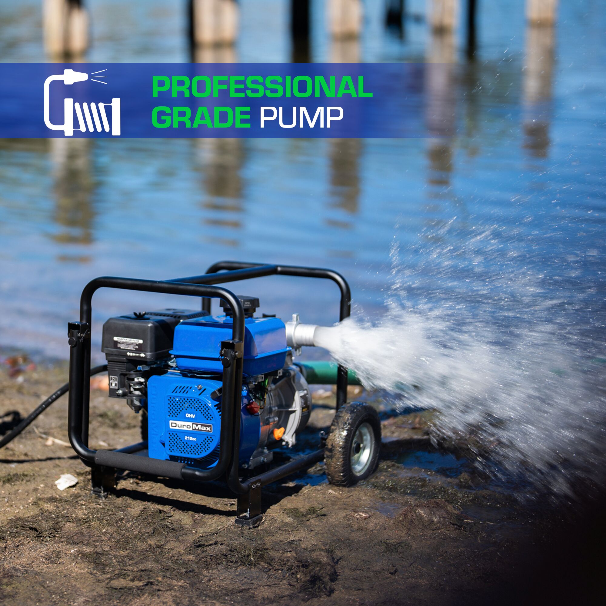 DuroMax 264-GPM Stainless Steel Transfer Pump