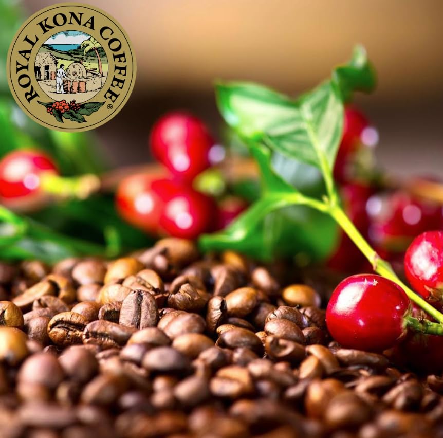 ROYAL KONA COFFEE Whole Bean - 100% Hawaiian Kona Whole Bean Coffee Medium Roast, 7 oz