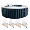 Intex PureSpa 140 Jet 4 -Person Inflatable Round Hot Tub (Cover Included)