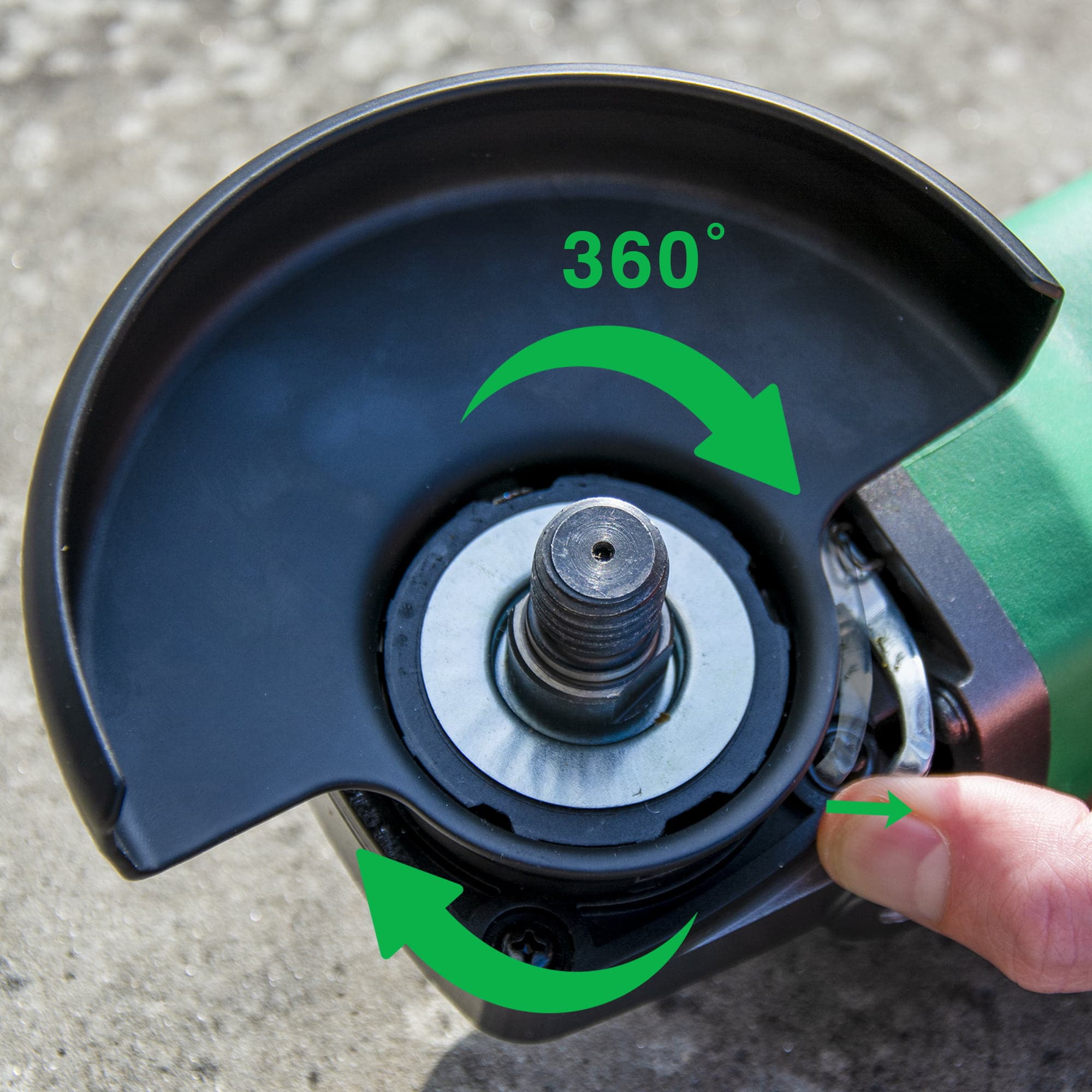 Metabo HPT 4.5-in Sliding switch Switch Brushless Angle grinder