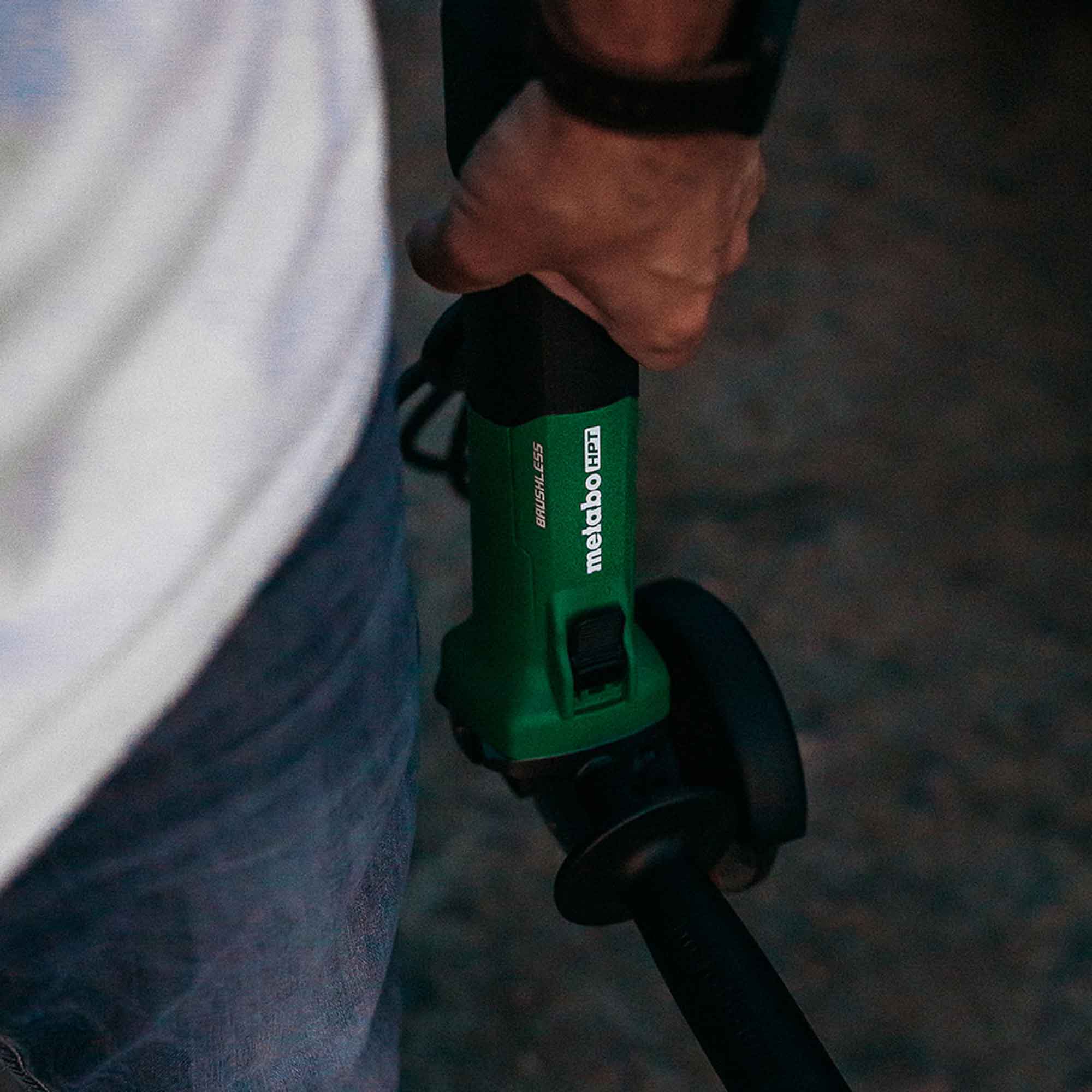 Metabo HPT 4.5-in Sliding switch Switch Brushless Angle grinder
