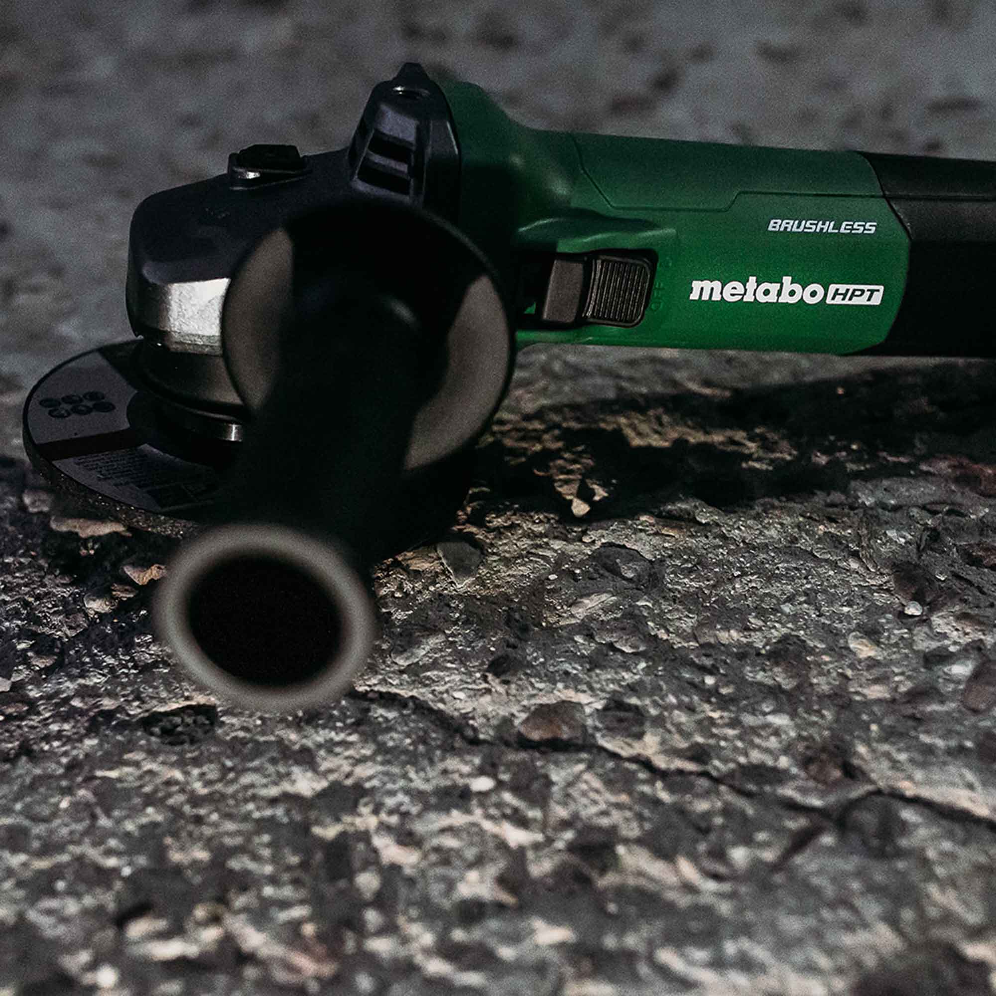 Metabo HPT 4.5-in Sliding switch Switch Brushless Angle grinder