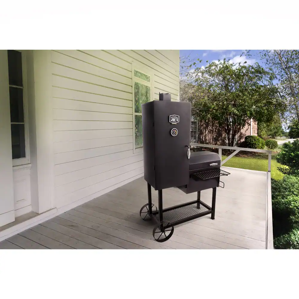 Oklahoma Joe's Bandera 992-Sq. Inches Black Vertical Charcoal Smoker