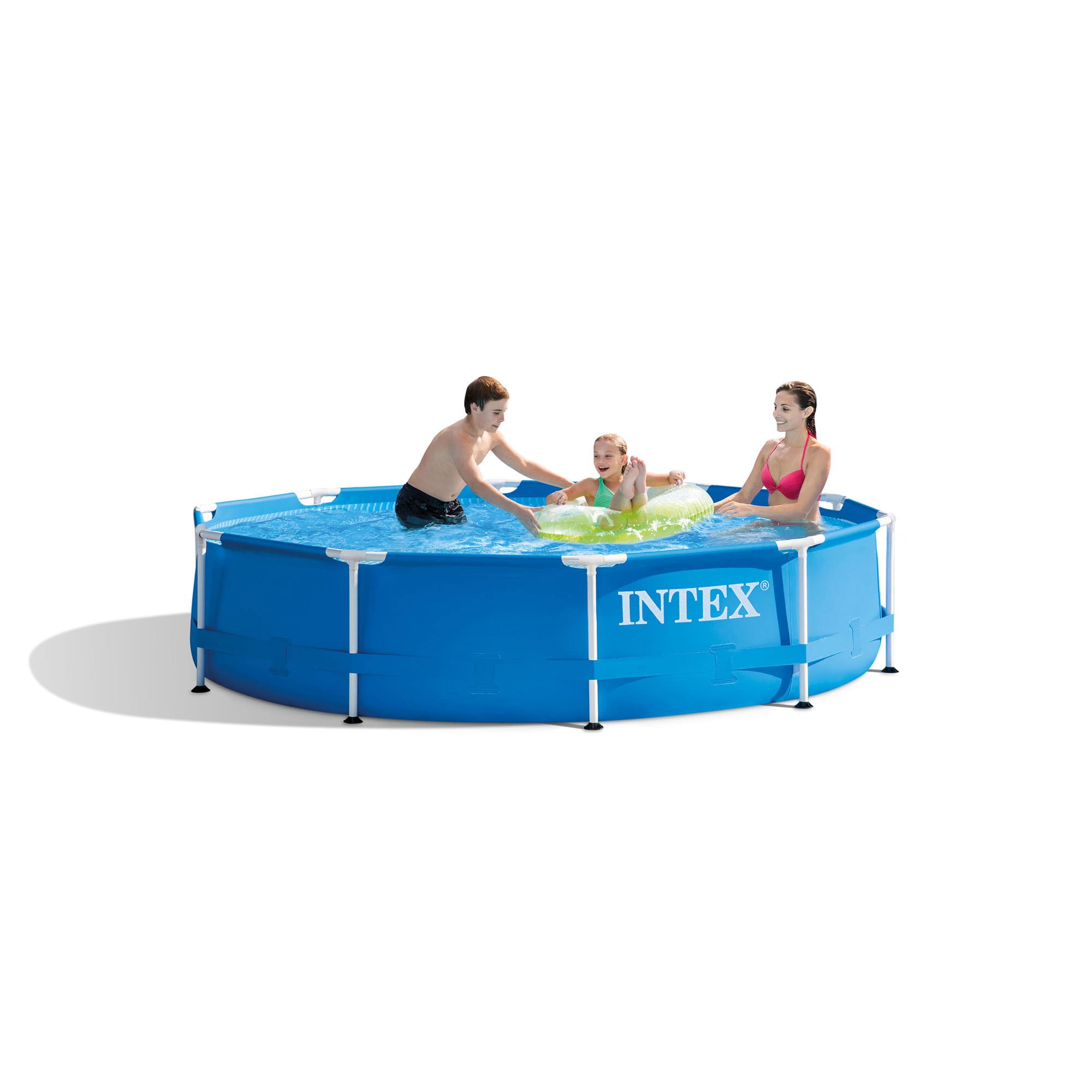 Intex 10-Feet x 10-Feet x 30-Inches Metal frame Round Above-Ground Pool with Pool Cover