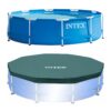 Intex 10-Feet x 10-Feet x 30-Inches Metal frame Round Above-Ground Pool with Pool Cover
