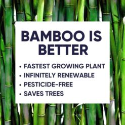 Bamboo Toilet Paper -24 Rolls Of Septic Safe Organic Toilet Paper 3-ply, 300 Sheets Per Roll - PFAs Free, FSC Certified