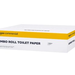 AmazonCommercial 2-Ply White 9' Jumbo Roll Toilet Paper/Bath Tissue (416972), Bulk for Business, 1000 feet per Roll (12 Rolls)