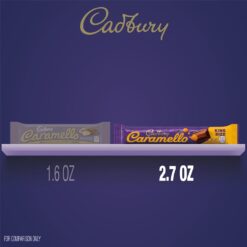 CADBURY CARAMELLO Milk Chocolate Caramel King Size, Candy Bars, 2.7 oz (18 Count)