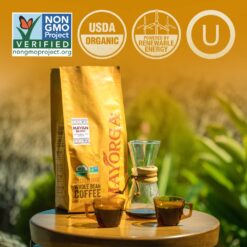 Mayorga Organic Coffee 5lb Mayan Blend Medium Roast Whole Bean Coffee Specialty Grade, Kosher