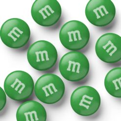 M&M’S Green Milk Chocolate Candy, 2lbs of M&M'S Resealable Pack for Candy Bars, Bulk Chocolate