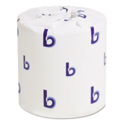 Boardwalk B6145 2-Ply Standard Septic Safe 4 in. x 3 in. Toilet Tissue - White (96/Carton)