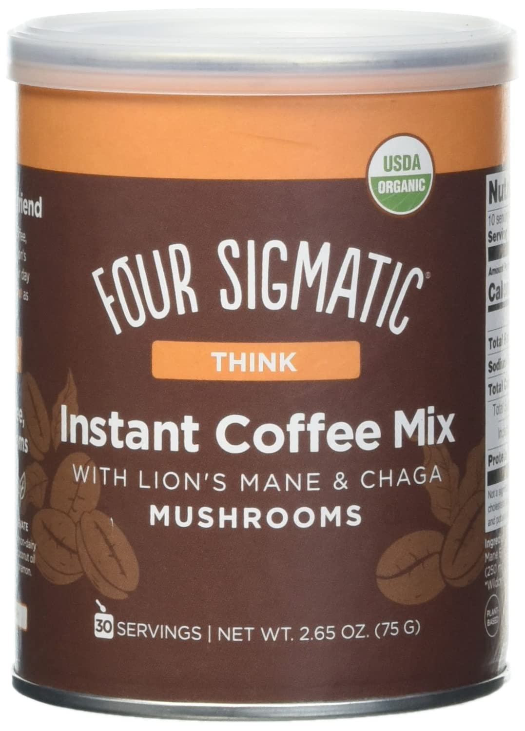 Four Sigmatic Organic Mushroom Coffee | Instant Mushroom Coffee Mix with Lion's Mane, Chaga and Rhodiola