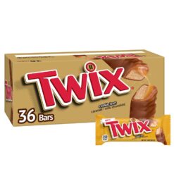 TWIX Bulk Chocolate Candy Individually Wrapped - Full Size, Caramel Chocolate Cookie Candy Bar, 36-Count Box