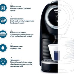 Lavazza BLUE Classy Mini Single Serve Espresso Coffee Machine LB 300