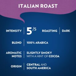 Lavazza Italian Roast Ground Coffee 6 Bags of 12oz, Dark Roast, Intensity 5/5, 100% Arabica, (Pack of 6) - Package May Vary