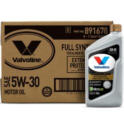 Valvoline Extended Protection Full Synthetic Motor Oil SAE 5W-30 1 QT, Case of 6