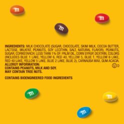 M&M'S Milk Chocolate Candy, Full Size 1.74 oz Bag, Pack of 48 Bulk Candy Chocolate