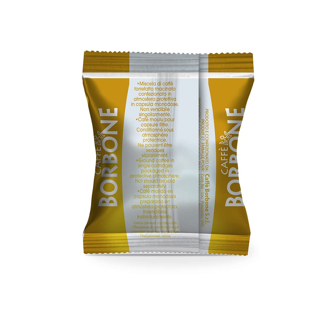 Caffè Borbone Respresso Espresso 100 Capsules - Miscela Oro (Gold) - Compatible with Nespresso Original Line Machines