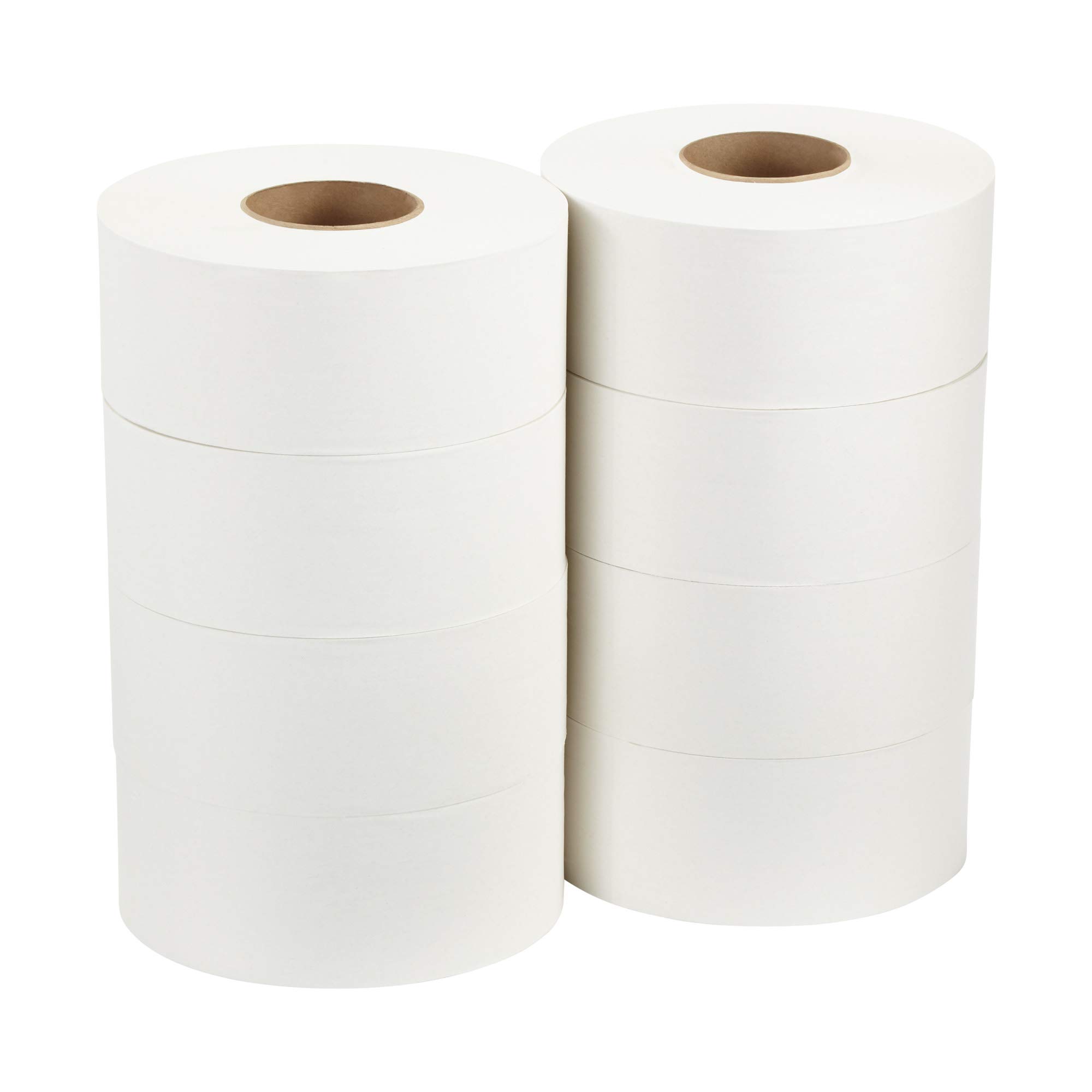Georgia Pacific Blue Basic Jumbo JR. 2-Ply High - Capacity Toilet Paper, White, 8 Rolls Per Case