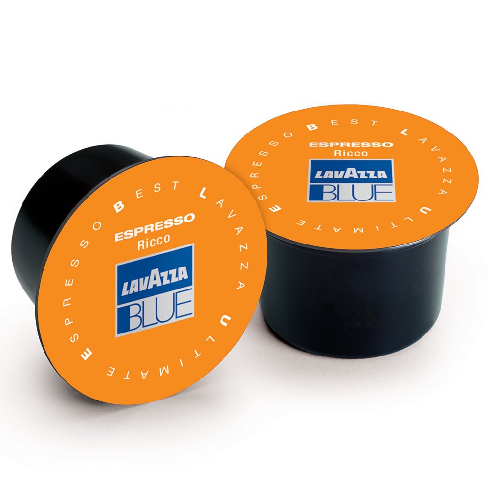 Lavazza BLUE Capsules, Espresso Ricco Coffee Blend, Dark Roast, 28.2-Ounce Boxes (Pack of 100)