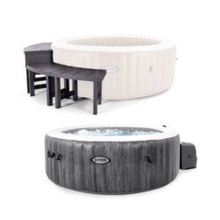 Intex PureSpa 140 Jet 4 -Person Inflatable Round Hot Tub (Cover Included)