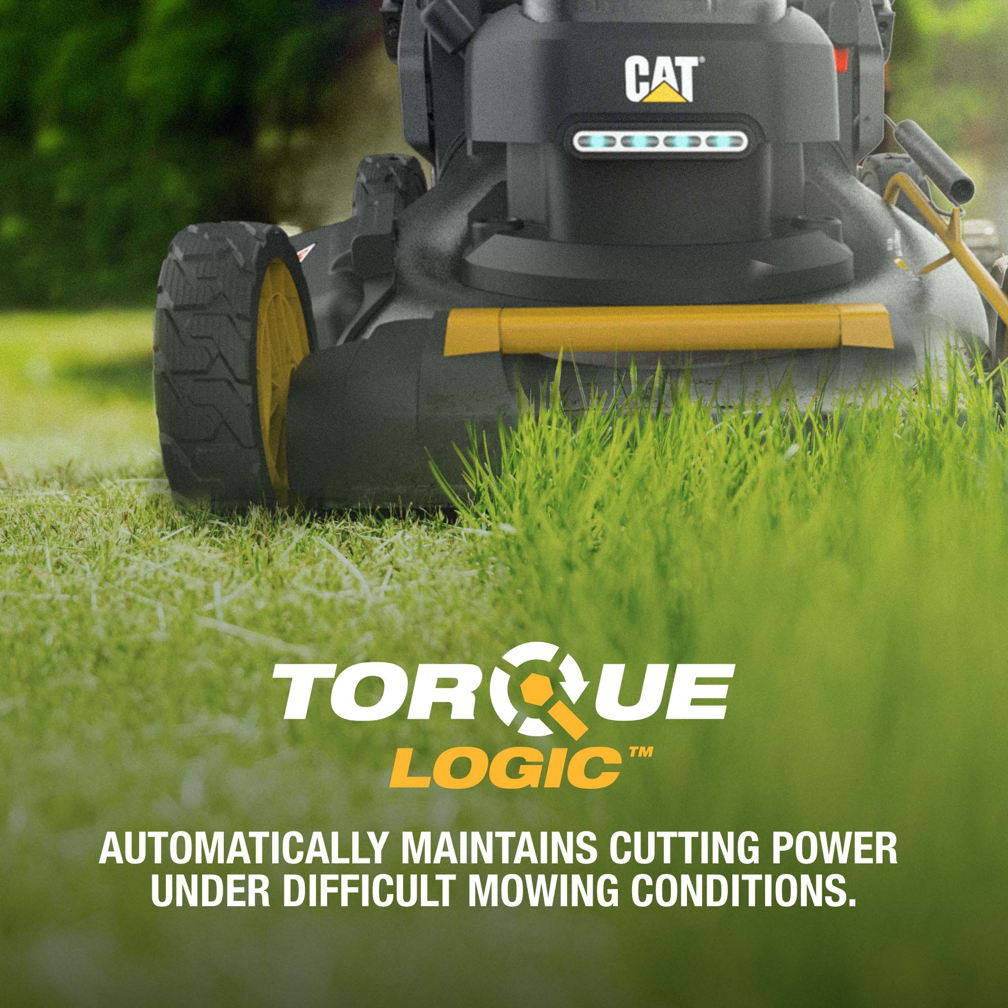 CAT 60-volt , ( 1 ) 5 Ah 21-in Self Propelled Battery Walk Mower, Bagger Included