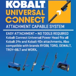 Kobalt Universal Connect Edger attachment