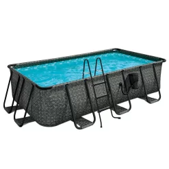Funsicle 13-Feet x 7-Feet x 39-Inches Metal frame Rectangle Above-Ground Pool with Ladder