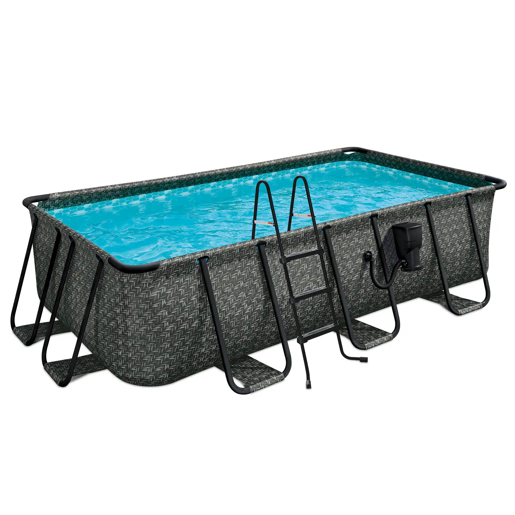 Funsicle 13-Feet x 7-Feet x 39-Inches Metal frame Rectangle Above-Ground Pool with Ladder