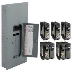 Square D 200 -Amp 20 -Spaces 40 -Circuit Indoor Convertible main lug Plug-On Neutral Load Center (Value Pack)