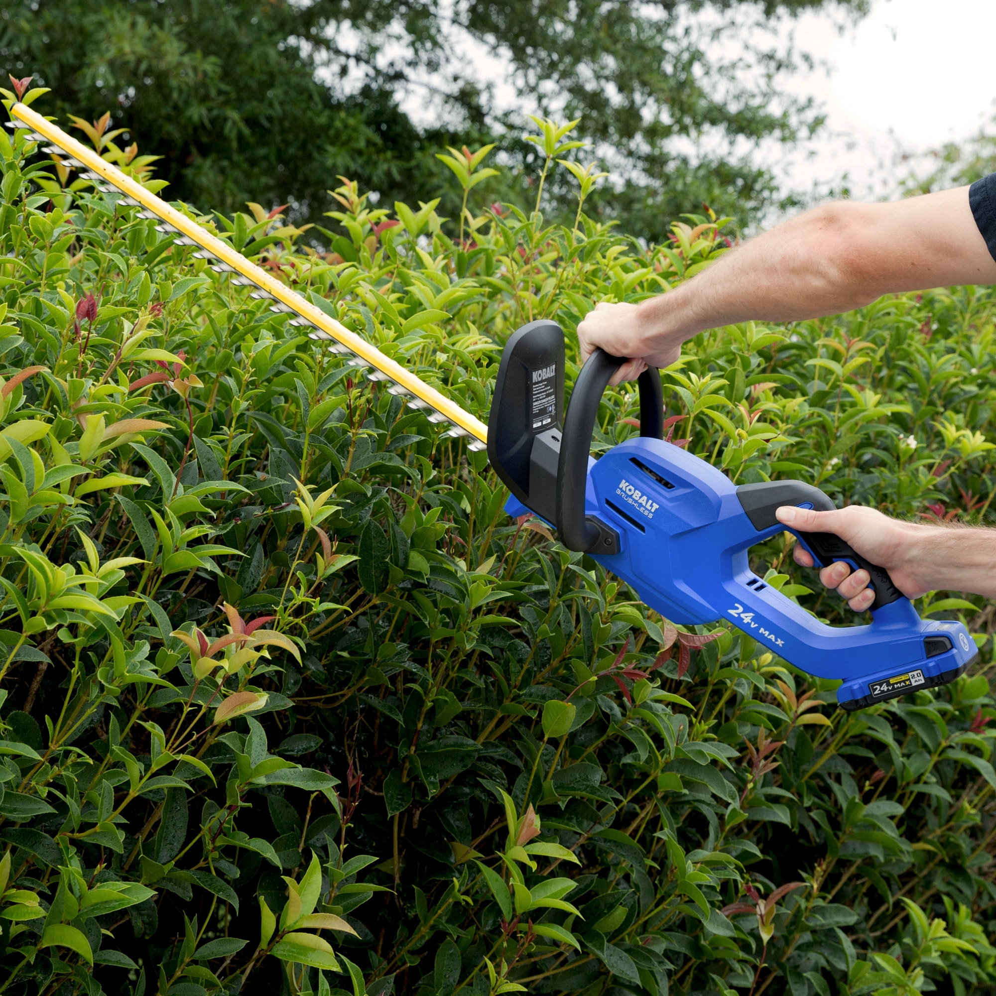 Kobalt 24-volt 24-in Battery Hedge Trimmer 2 Ah (Battery and Charger Included)