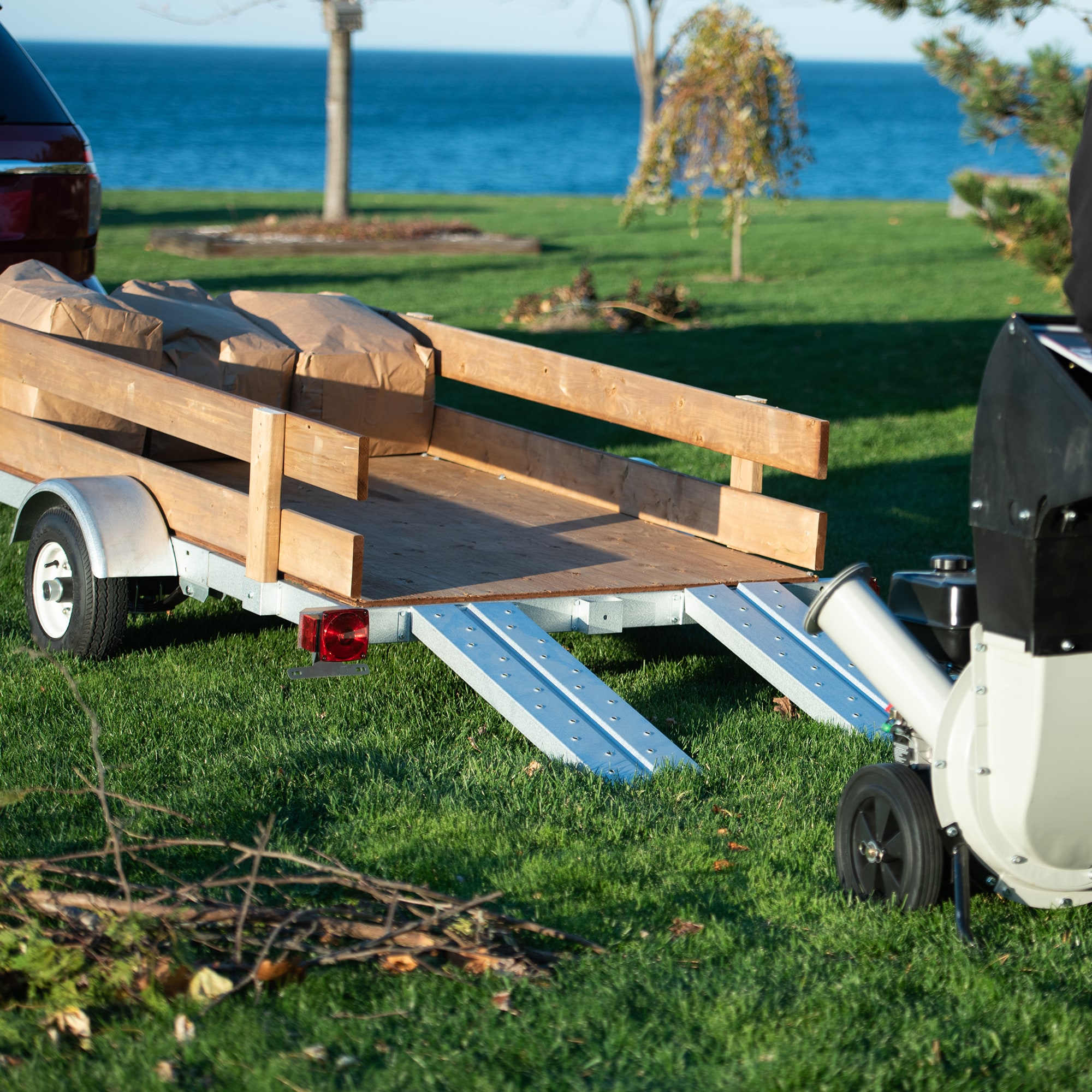 Stirling 4-ft x 8 Steel Utility Trailer (1000-lb Capacity)