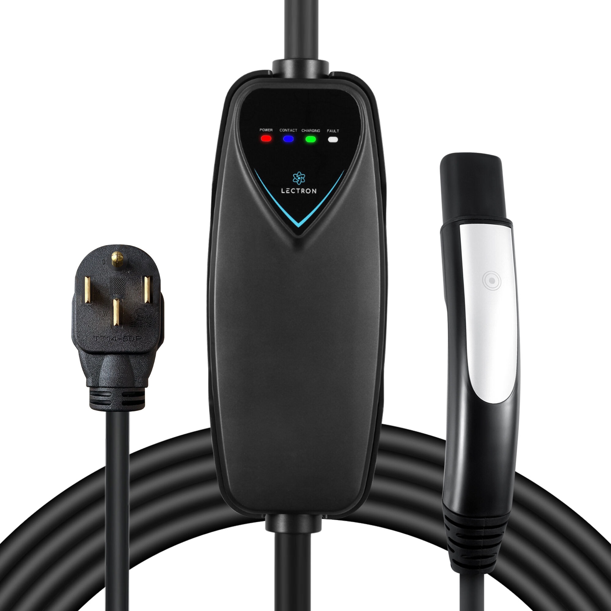 Lectron Level 2 NEMA 14-50p Plug In EV Electric Vehicle Charging Station-up to 40 Amps/ 240-Volts with 16-ft Cable