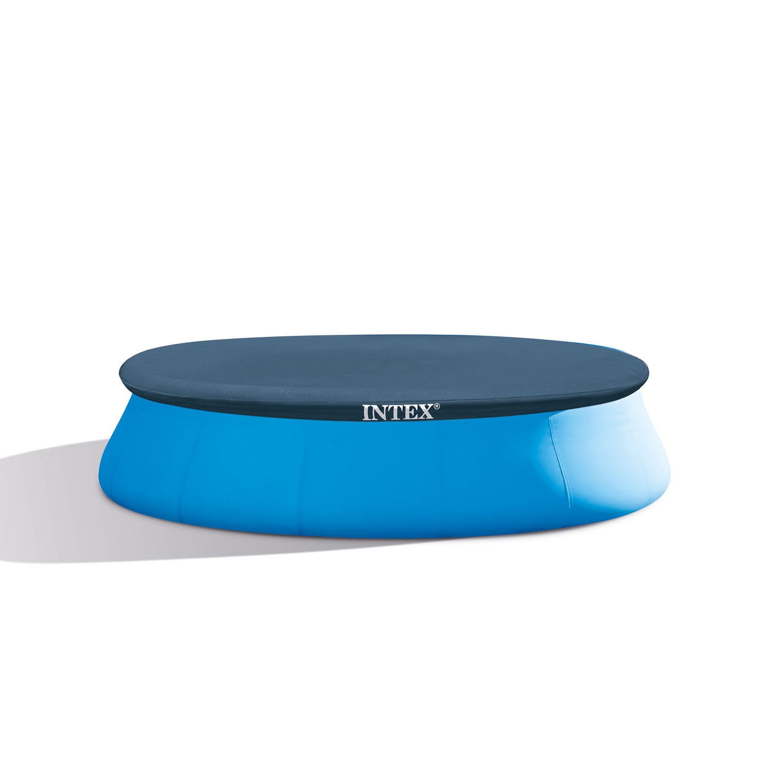 Intex 15-Feet x 15-Feet x 48-Inches Inflatable top ring Round Above-Ground Pool with Filter Pump, Ground Cloth, Pool Cover, Ladder