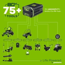 Greenworks 80-volt Max 26-in Battery Hedge Trimmer 2 Ah (Battery and Charger Included)