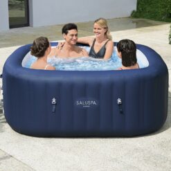 Bestway SaluSpa 140 Jet 6 -Person Inflatable Square Hot Tub (Cover Included)