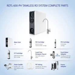APEC Water ROTL-600-PH Triple-stage Multi-method Reverse Osmosis Filtration System