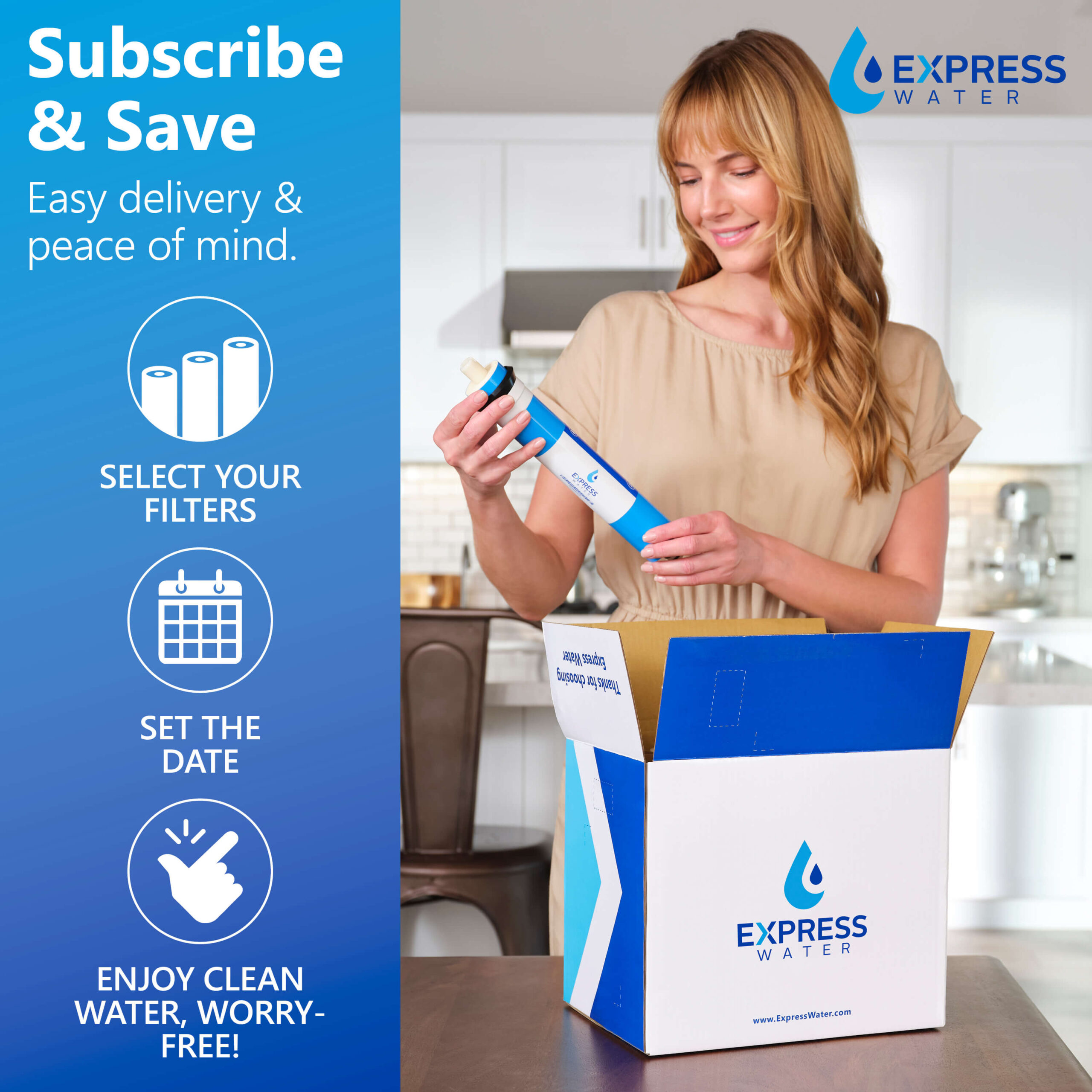 Express Water ROT600ALKMBN 6-stage Multi-method Reverse Osmosis Filtration System