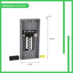 Square D 200 -Amp 20 -Spaces 40 -Circuit Indoor Convertible main lug Plug-On Neutral Load Center (Value Pack)