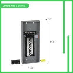 Square D Homeline 150 -Amp 30 -Spaces 60 -Circuit Indoor Main breaker Plug-On Neutral Load Center (Value Pack)