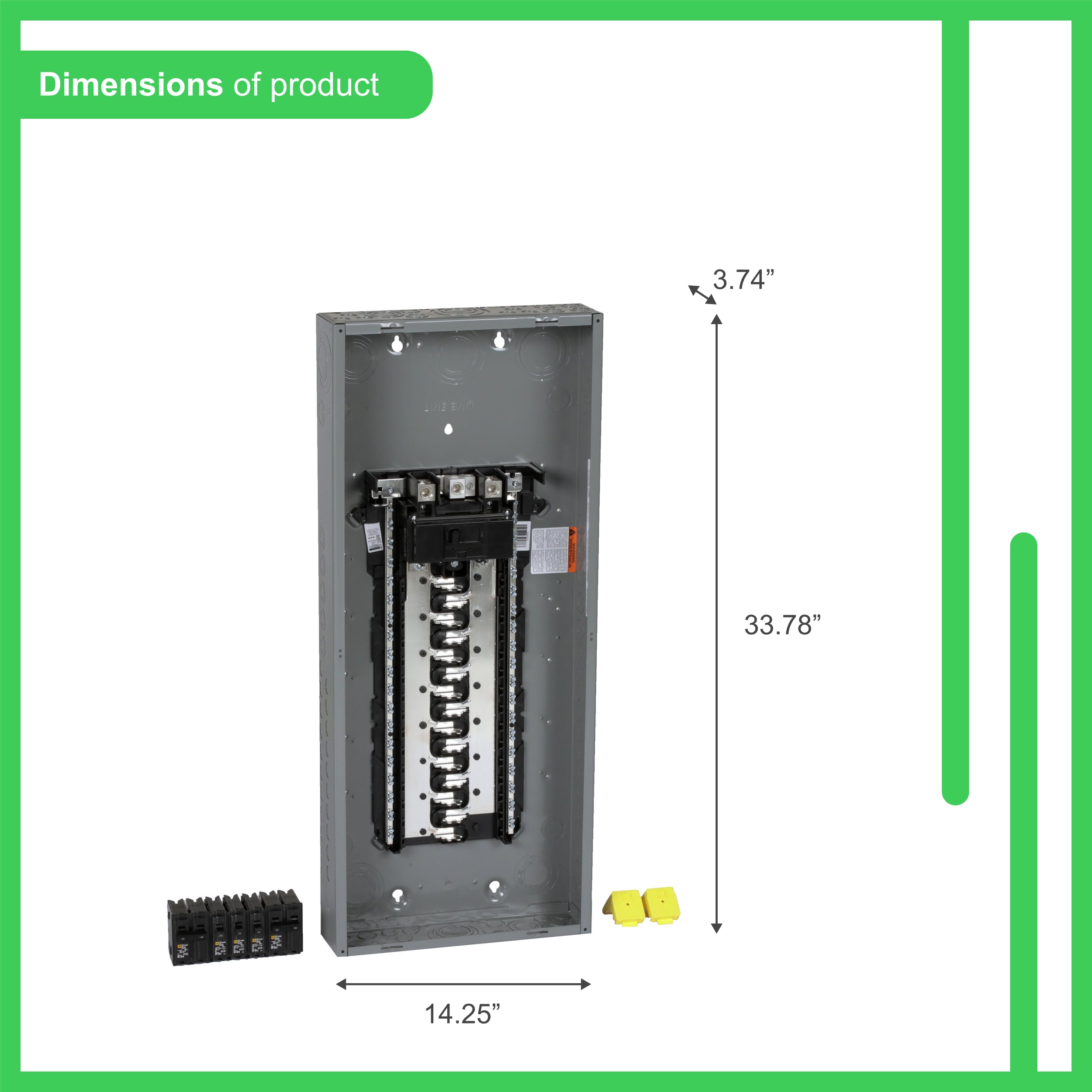 Square D Homeline 150 -Amp 30 -Spaces 60 -Circuit Indoor Main breaker Plug-On Neutral Load Center (Value Pack)