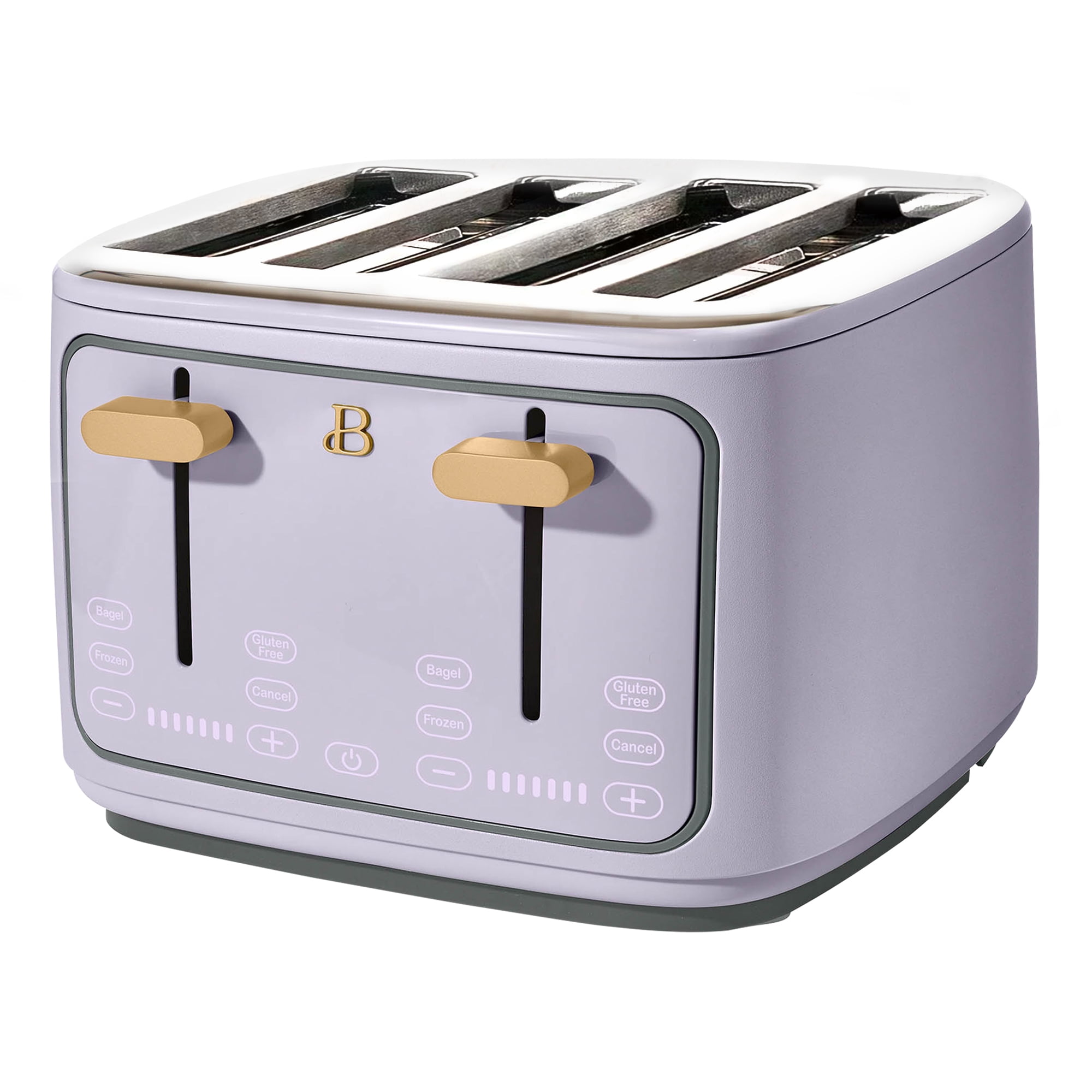 Beautiful 4-Slice Toaster with Touch-Activated Display, Lavender by Drew Barrymore