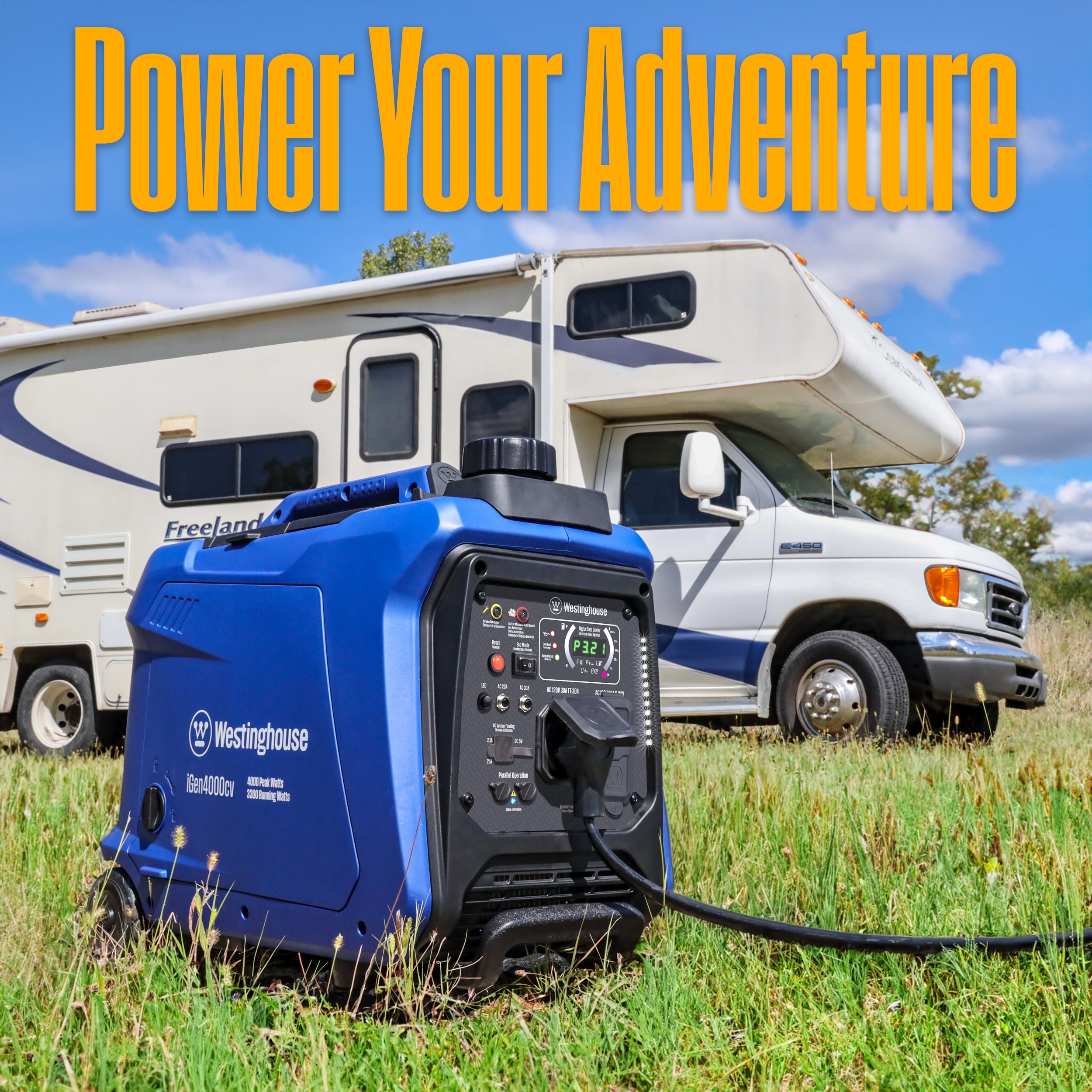 Westinghouse iGen4000cv Recoil Start 4000 -Watt Single Fuel (Gasoline) Inverter Generator