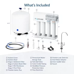 AQUASURE Premier 4-stage Multi-method Reverse Osmosis Filtration System