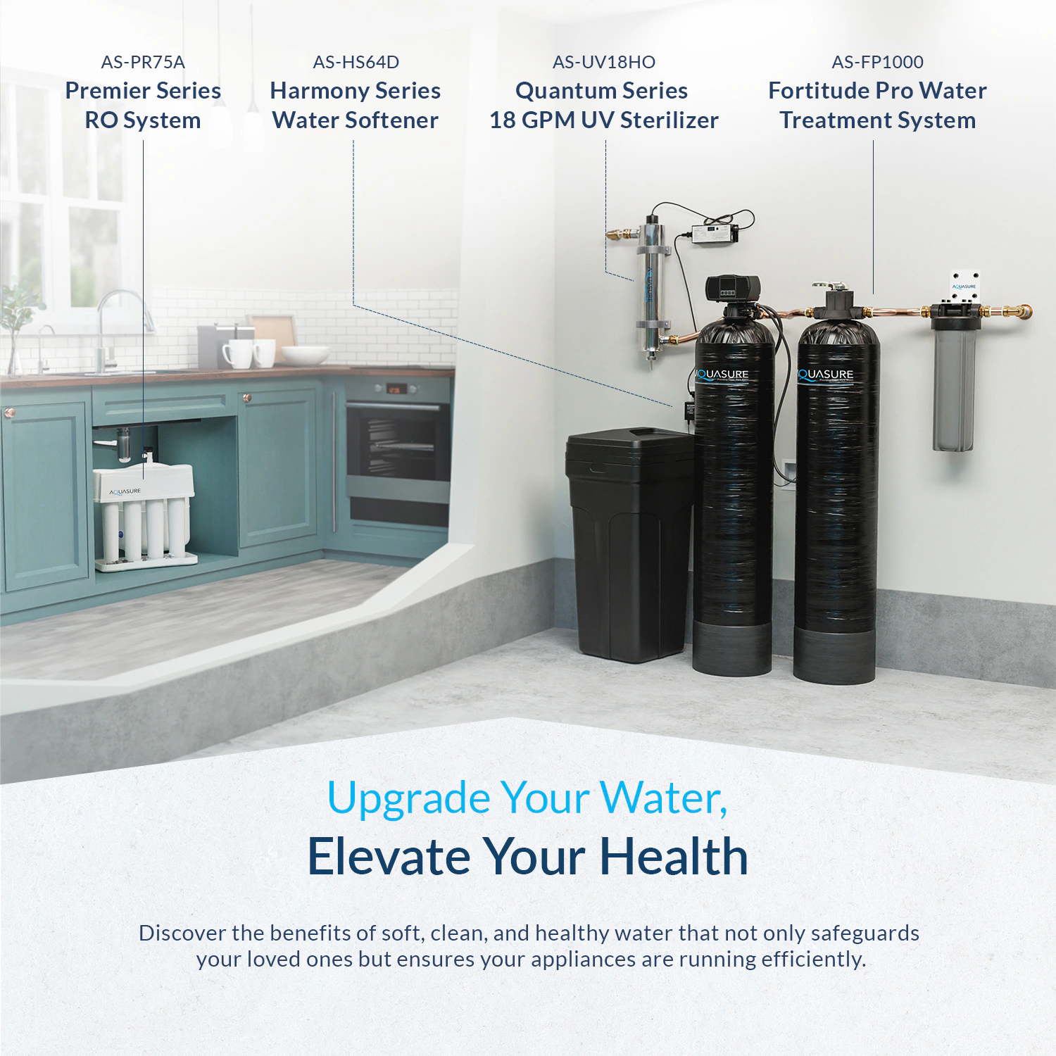 AQUASURE Premier 4-stage Multi-method Reverse Osmosis Filtration System