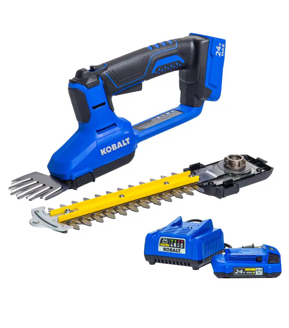 Kobalt 24-volt 8-in Battery Hedge Trimmer 2 Ah (Battery and Charger Included)
