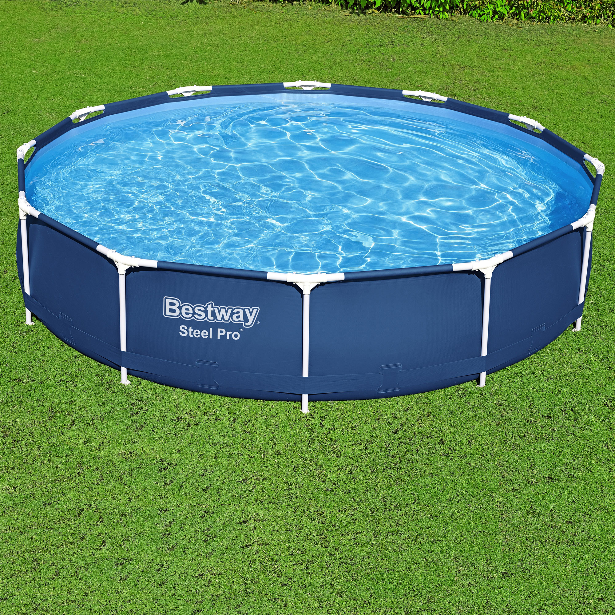 Bestway 12-Feet x 12-Feet x 30-Inches Steel wall panels Round Above-Ground Pool with Filter Pump