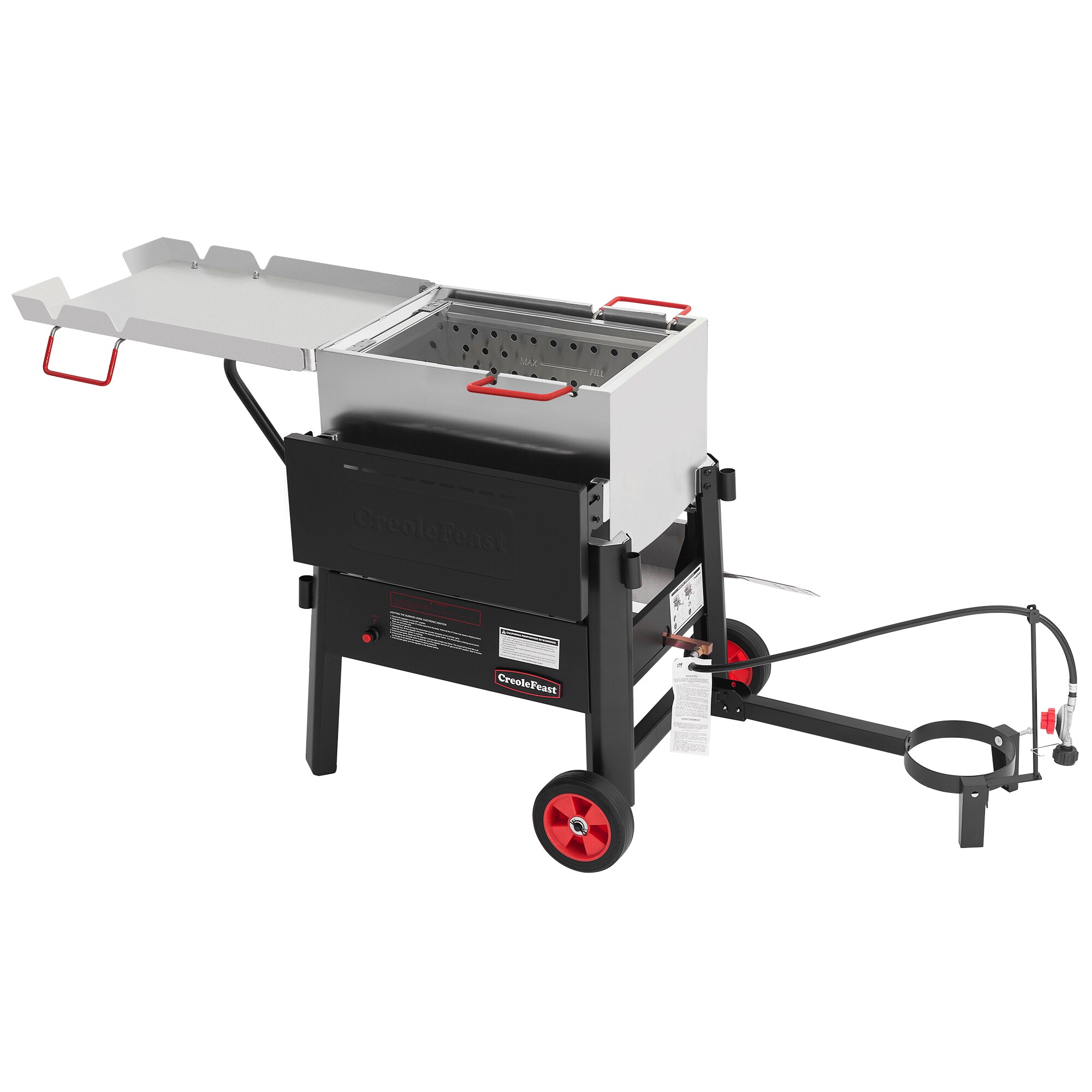 Creole Feast 70 Qt Single Sack Crawfish Seafood Boiler 2 -Burner Propane 20-lb. tank Electronic Aluminum Boiler - Image 11